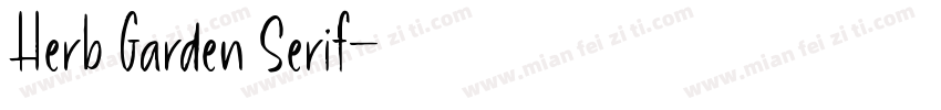 Herb Garden Serif字体转换